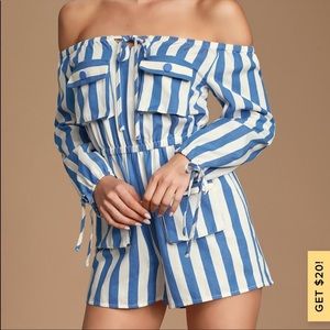 Lulus Striped Romper